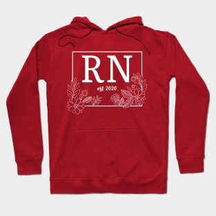 RN regisered nurse 2020 est 2020,nurse graduation gift for nurse Hoodie